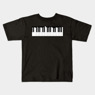 Piano-Black and White Kids T-Shirt